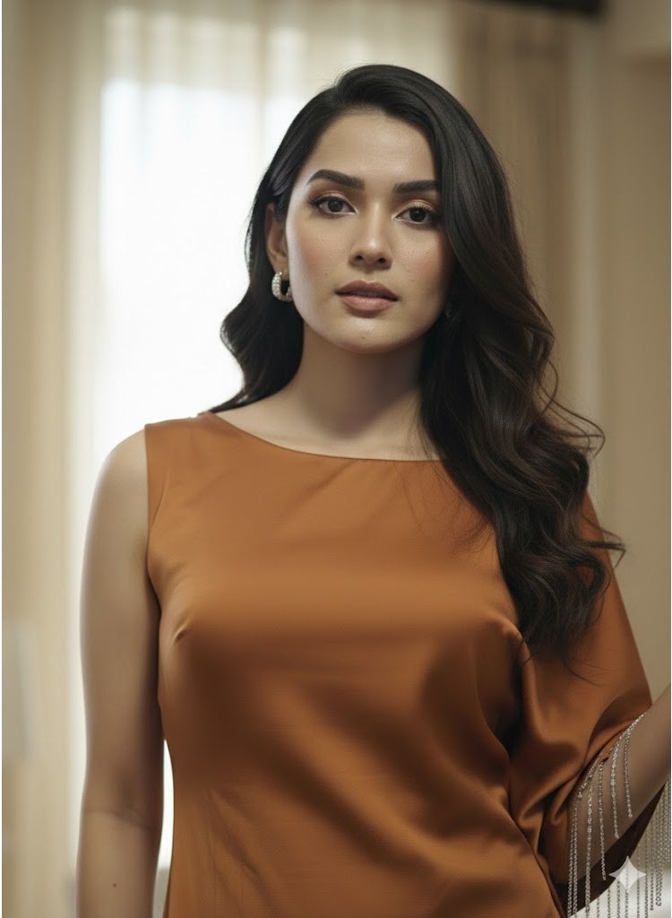 FULL JOY Elegant Evening Dress with a Modern Design that combines simplicity and luxury With  one-shoulder Style. - Image 4